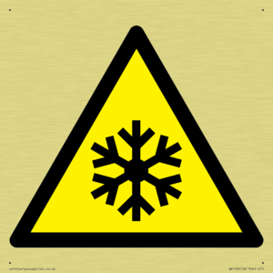 W010 Warning: Low temperature/freezing conditions